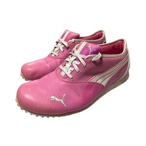 Puma y2k 00s Monolite Pink White Golf Shoes Cleats Women’s US 7.5